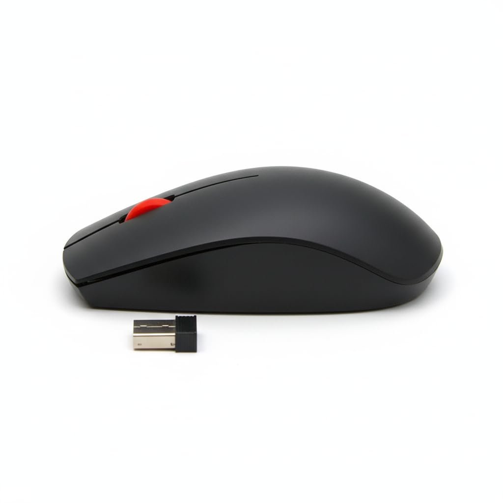 LAZYwindow® 2.4GHz Wireless Optical Mouse, 1600 DPI, USB Receiver