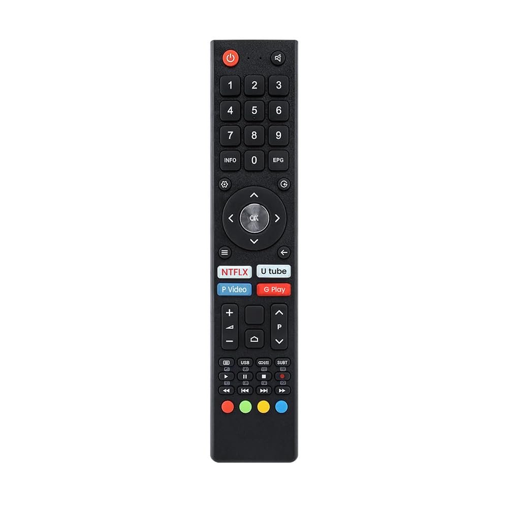 marman® Compatible with BPL Smart TV Remote Control Original Model 32H D5300 32H-D4301 43F-A4301 Suitable for Android HD 4k UHD LED QLED Televisions Non Voice Command with Hotkeys