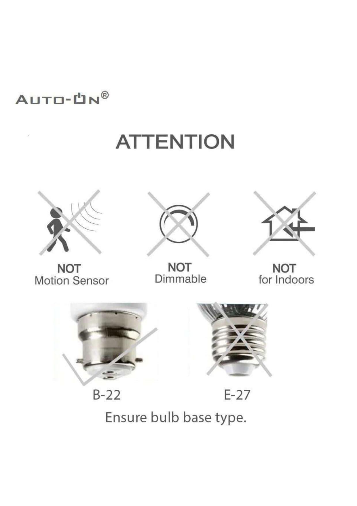 Auto-ON Day/Night Sensor 9W Smart LED Bulb, Soft White, Built-in Dusk to Dawn Sensing, 6th Gen Chip Technology, B22 Base, with Surge Protector. Pack Of 1(One Year Warranty) - Image 5