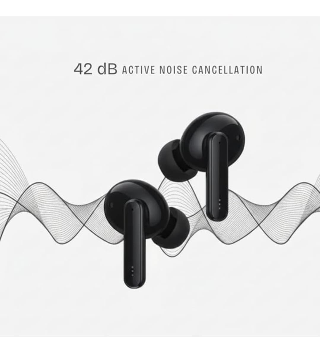 Earbuds Wireless Bluetooth 5.3 TWS Earphones with Full Touch Control, Built-in Microphone, Premium Sound Quality, Fast Stable Connection, Type C Charger Under 500 - Image 2