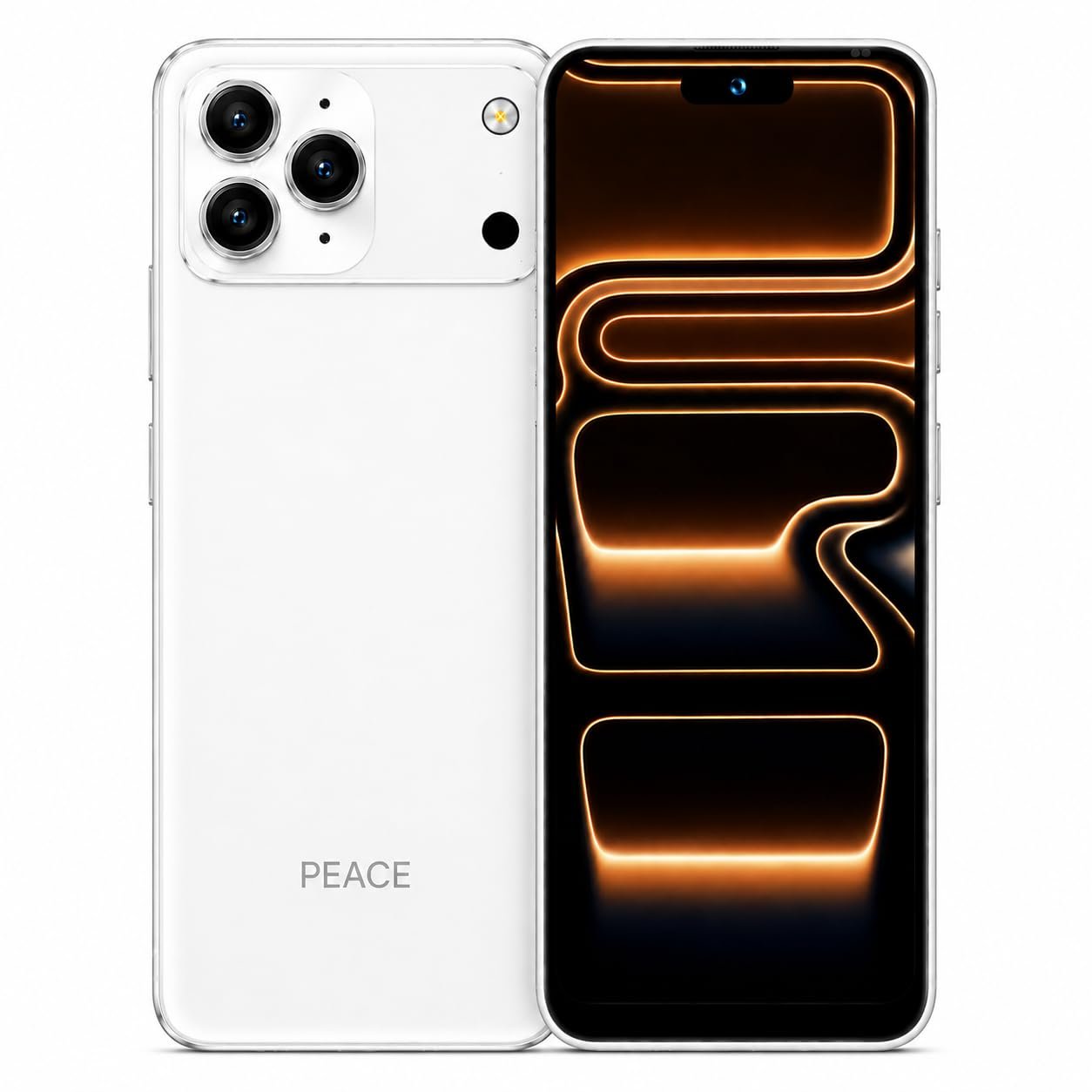 PEACE NOVA 17 Pro 4G Smartphone with 6.56-inch Display, Android 14, 4GB RAM, 64GB Storage, 20MP Camera, 5000mAh Battery (Silver)