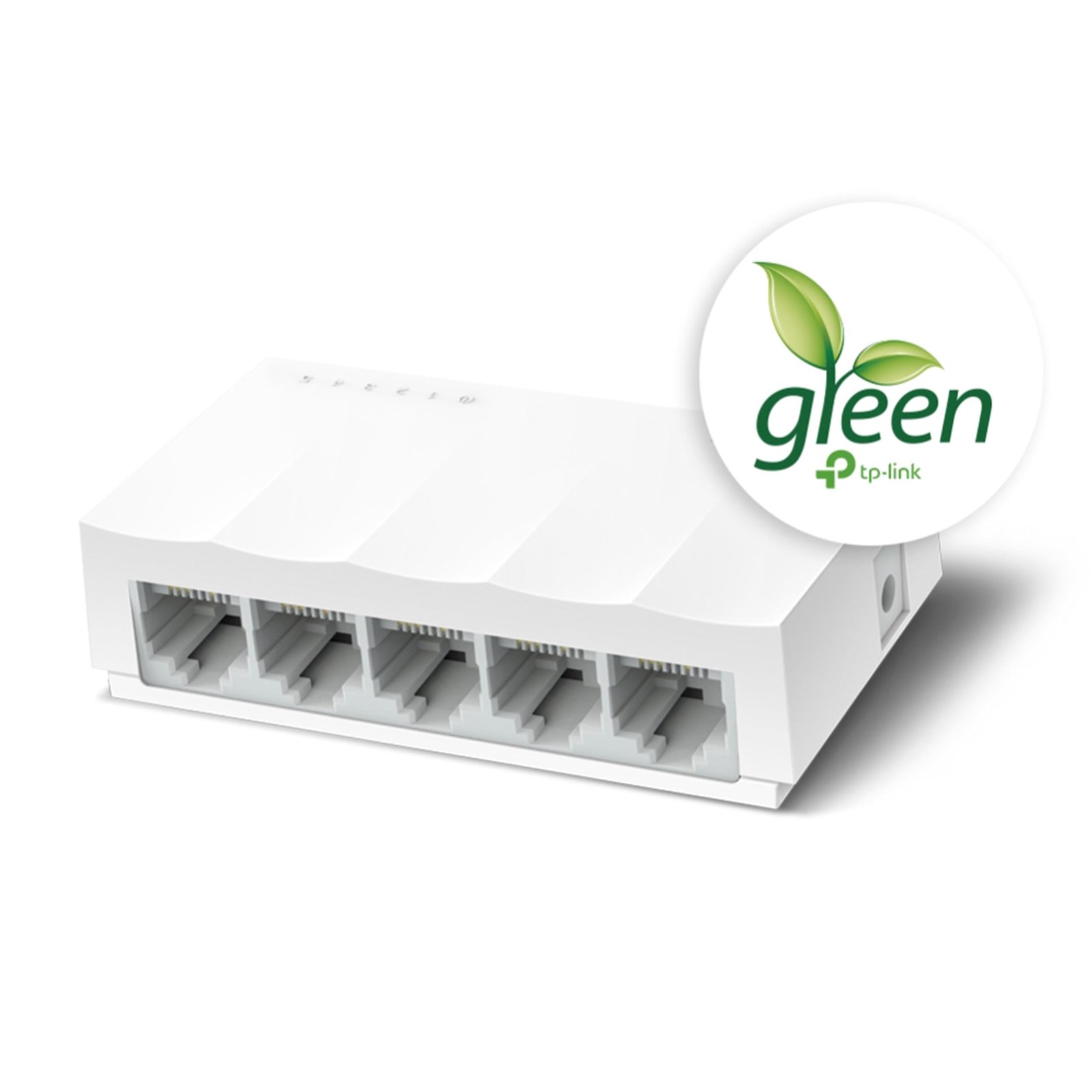 TP-Link LS1005 5-Port 10/100Mbps Desktop Switch|Green Ethernet Technology Network Hub|IEEE 802.3X |Plug and Play|Fanless Design - Image 2