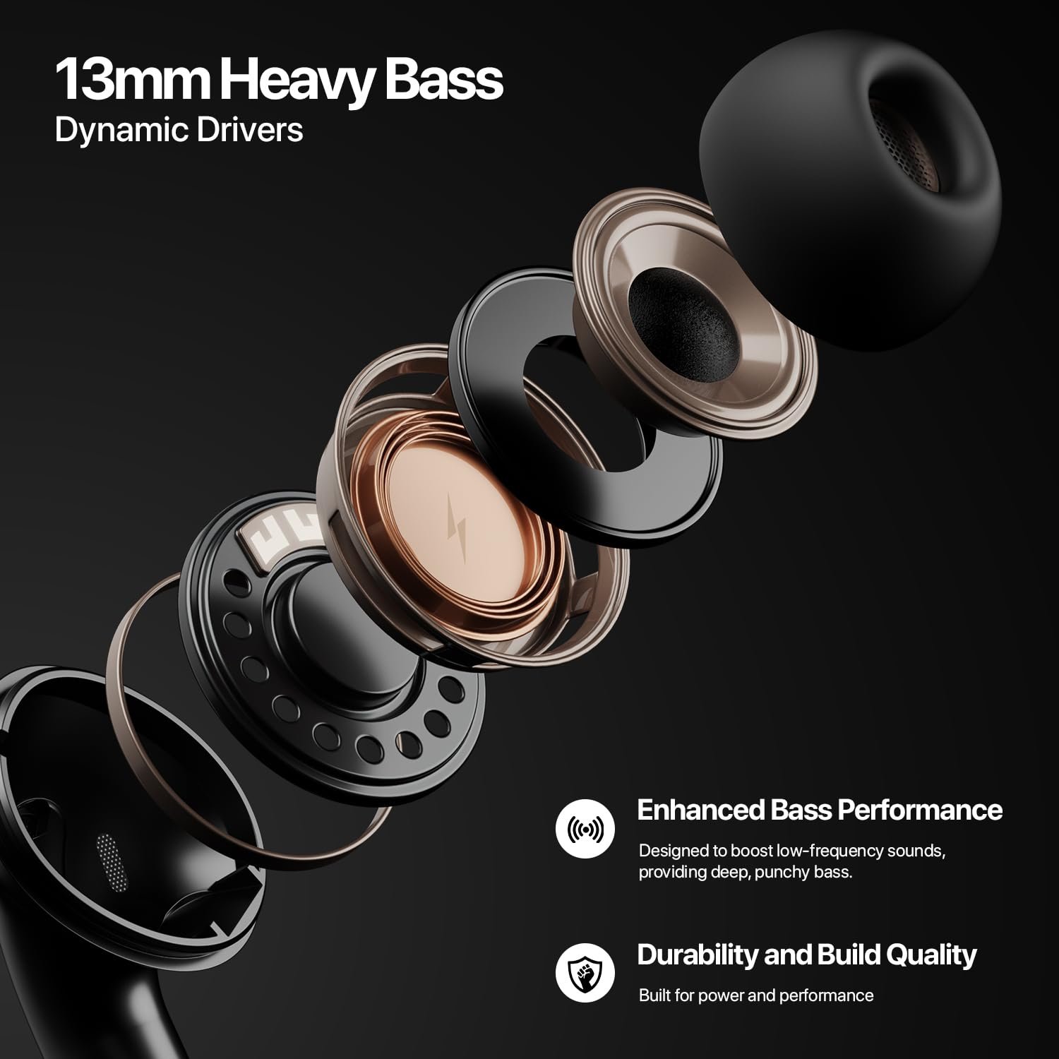 Fire-Boltt Aero TWS Earbuds Custom EQ, Wireless Bluetooth 5.4, Music & App Support, 50H Playtime, Fast Charging Case, 50ms Low Latency for Gaming, Touch Controls, IPX4 Waterproof, Clear Calls - Green - Image 4