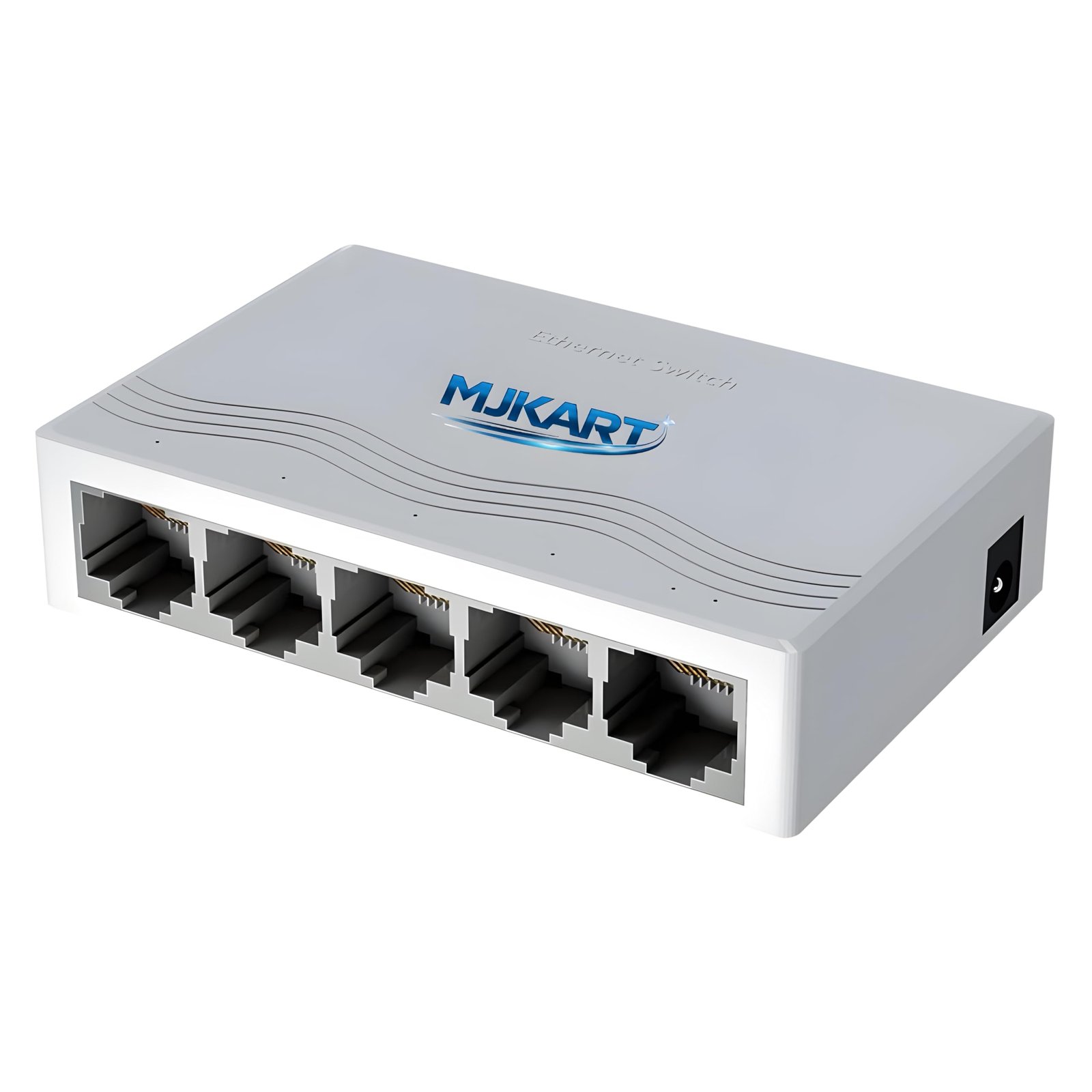 Mjkart 5 Port Fast Ethernet Switch 10/100 Mbps LAN Network Hub | Plug & Play Unmanaged, Fanless Silent Design | RJ45 LAN Expander for PC, Laptop, Smart TV, CCTV, Router & Gaming