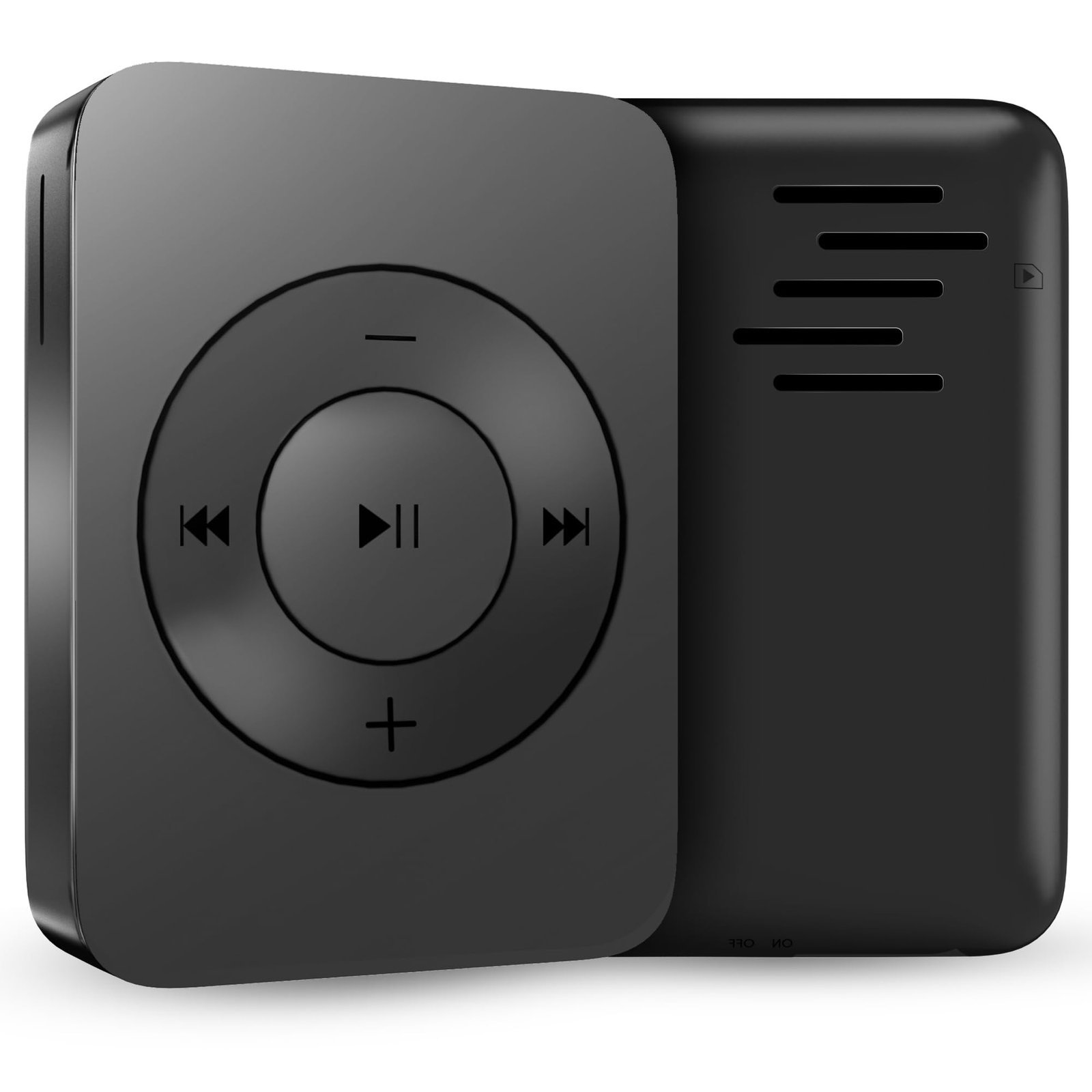Sounce Bluetooth 128GB MP3 Player Built-in Speaker HiFi Lossless Portable Audio Player for Running Gym Travel Study Expandable 128GB Mini Music Player Screen-Free Digital Media Device Matte Black