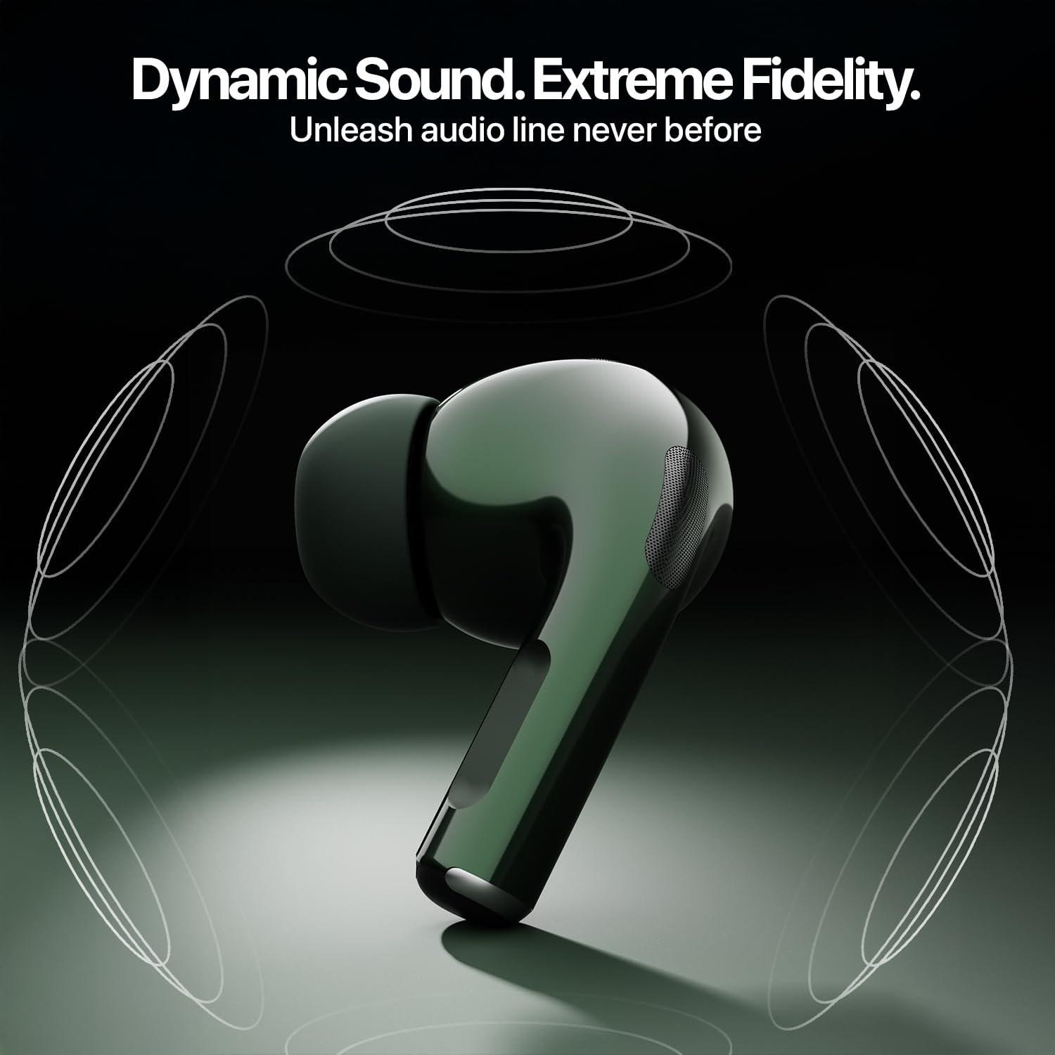 Fire-Boltt Aero TWS Earbuds Custom EQ, Wireless Bluetooth 5.4, Music & App Support, 50H Playtime, Fast Charging Case, 50ms Low Latency for Gaming, Touch Controls, IPX4 Waterproof, Clear Calls - Green - Image 8