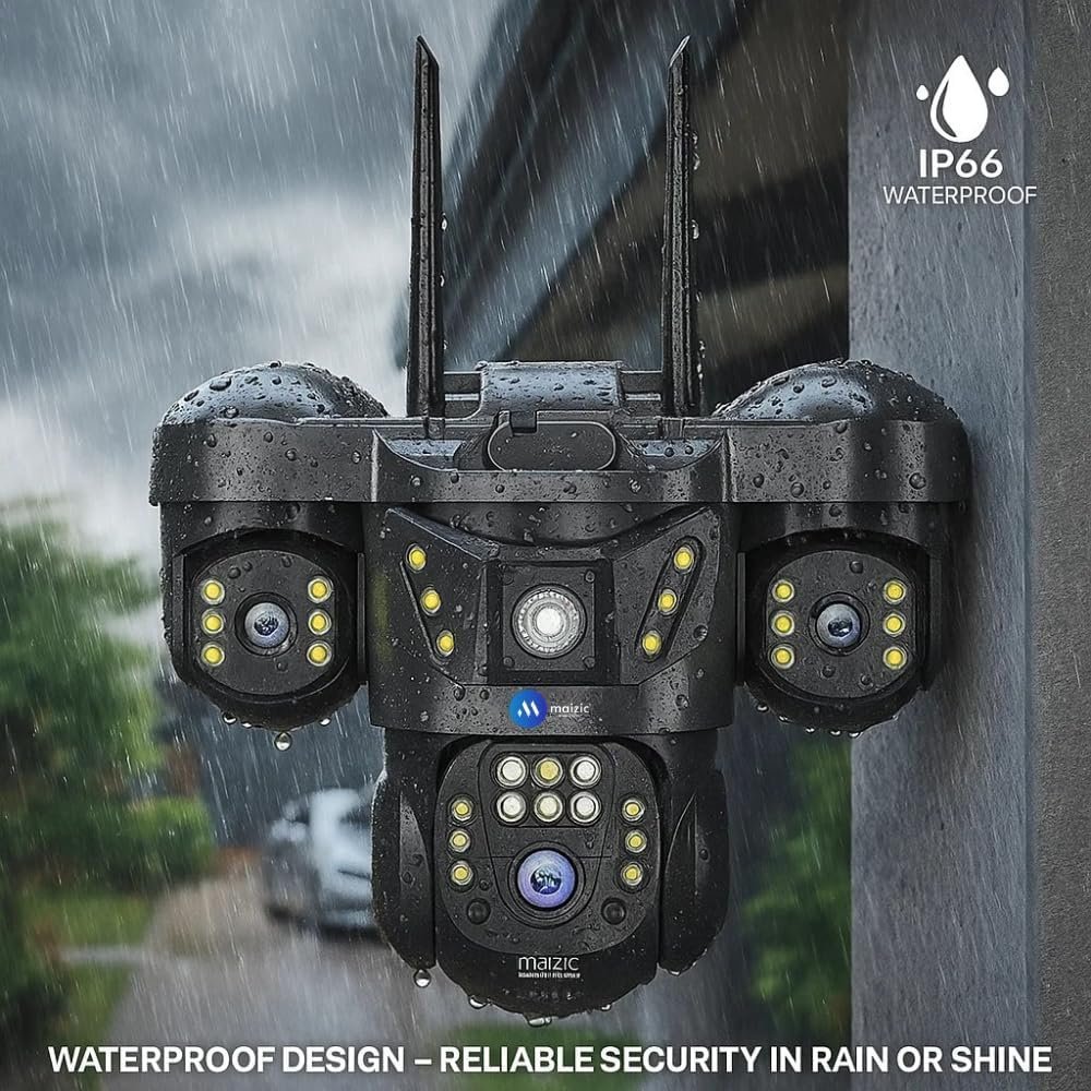 Maizic Smarthome Trion 4G Sim CCTV Camera 5MP3 (15MP) Triple Lens | 360 Pan Tilt Outdoor Security Camera | Color Night Vision | Human Motion Alerts | Two-Way Audio (Trion 4g Outdoor) - Image 9