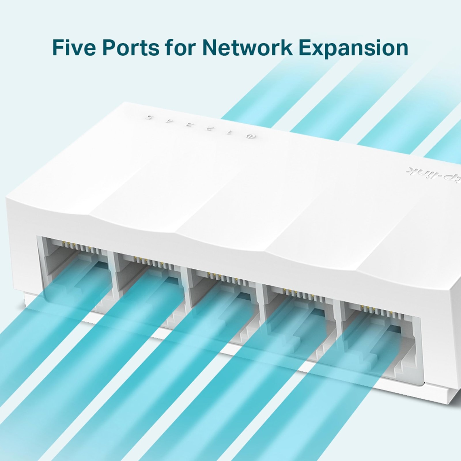 TP-Link LS1005 5-Port 10/100Mbps Desktop Switch|Green Ethernet Technology Network Hub|IEEE 802.3X |Plug and Play|Fanless Design - Image 3