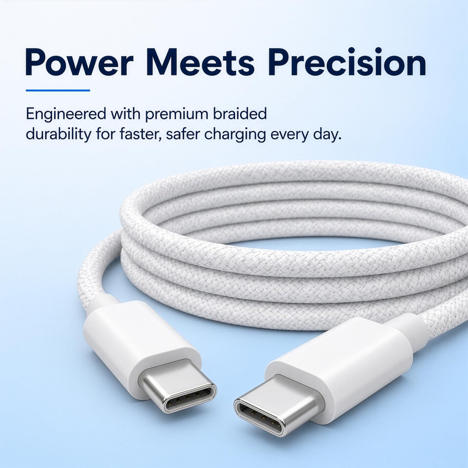 20W USB-C Charger with Type-C Cable Fast Charging for iPhone & iPad Kit - Image 4