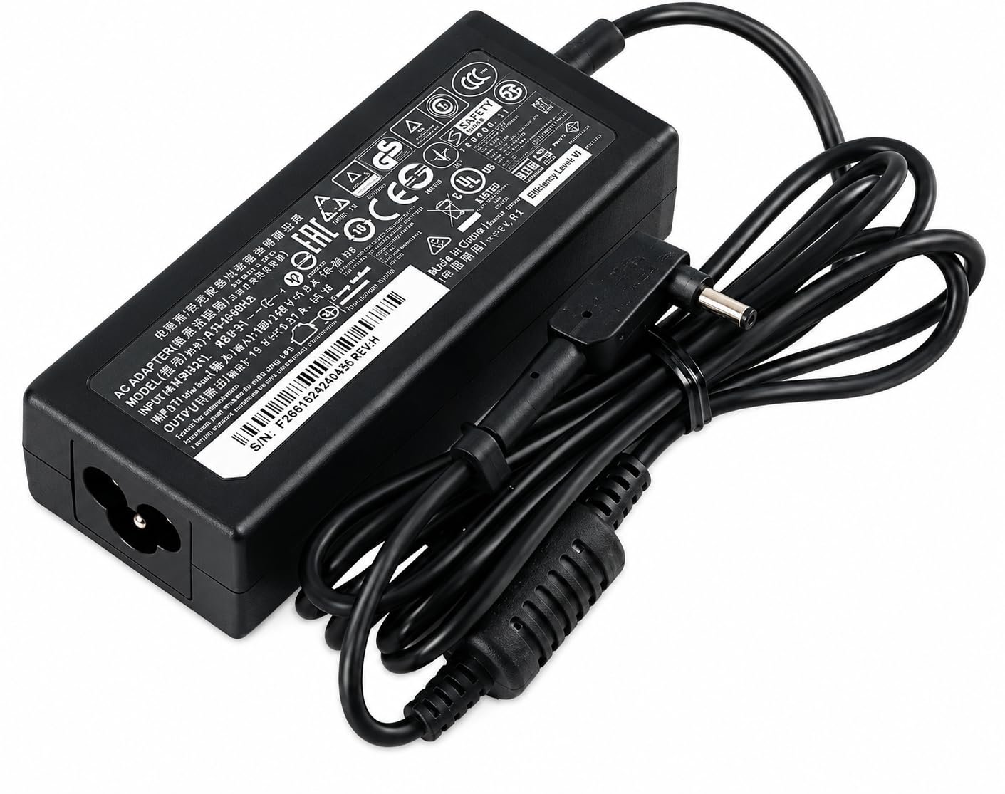 Laplife 19V 2.37A 45 Watt Replacement Laptop Adapter/Charger Pin Size 3.0 x 1.1 mm for Acer Swift 3, Aspire v13 P3 Chromebook 11 13 14 15 N7 R11 c720 CB3 CB5 Black