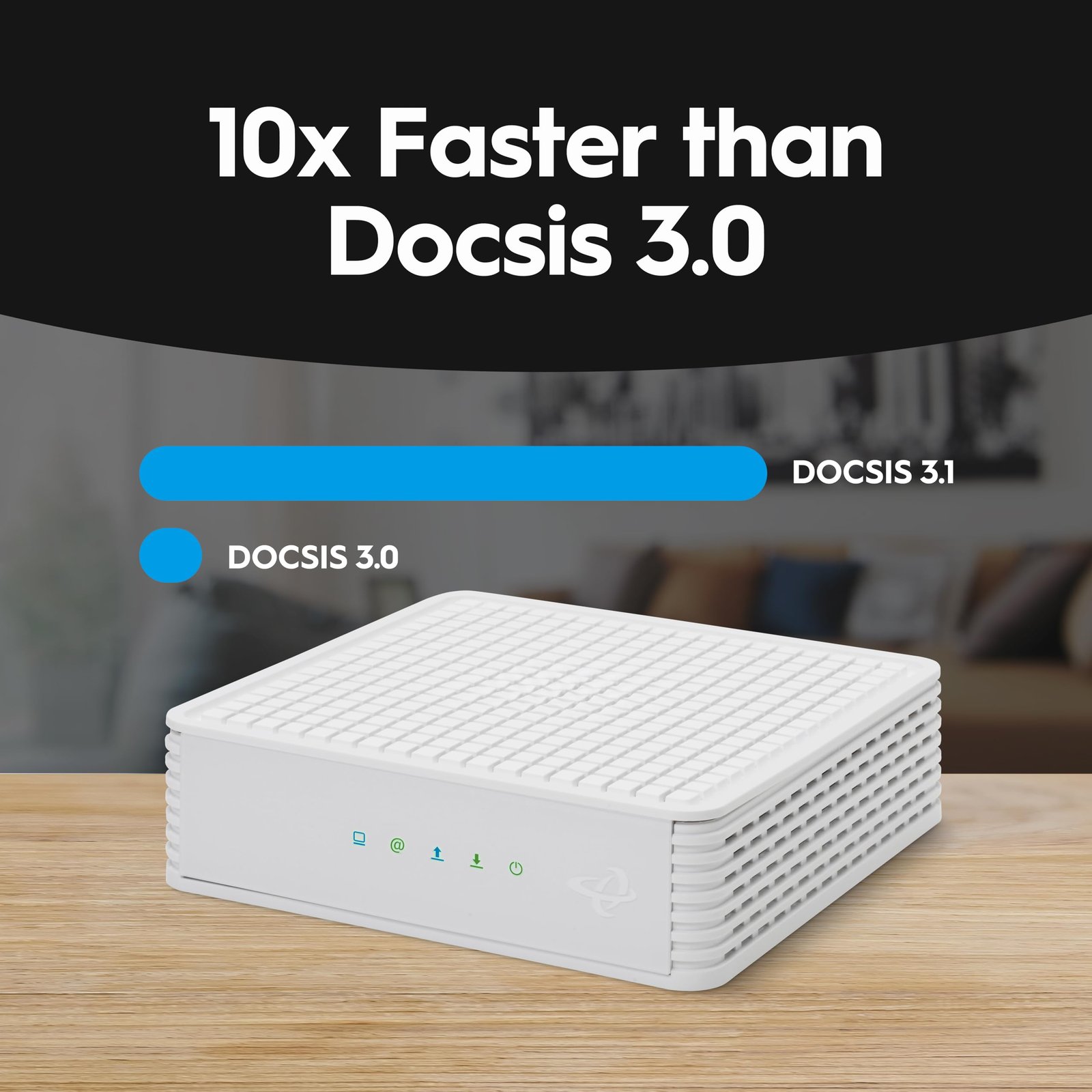 Hitron CODA DOCSIS 3.1 Modem | Pairs with Any WiFi Router or Mesh WiFi | Certified with Comcast Xfinity, Charter Spectrum, Cox | 10x Faster Than DOCSIS 3.0 | Cable Modem with 2X 1 Gbps Ethernet Ports - Image 6
