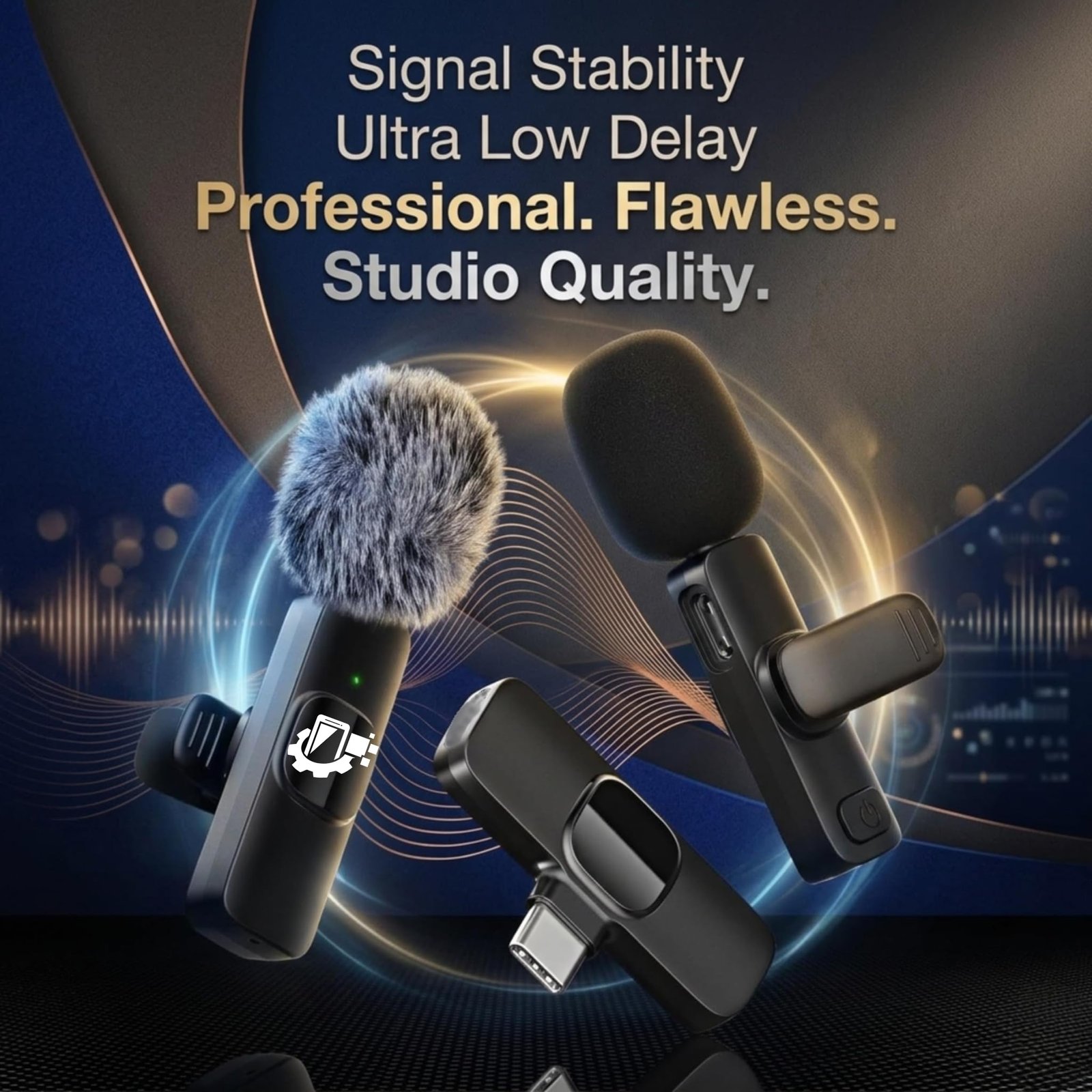 GADGETSWEAR Dual Wireless K8 Lavalier Microphone Plug and Use for YouTube Recording Video, Collar Bluetooth Mic for Vlogging, Portable & Compatible Android, iPhone (K8 Furry) - Image 4