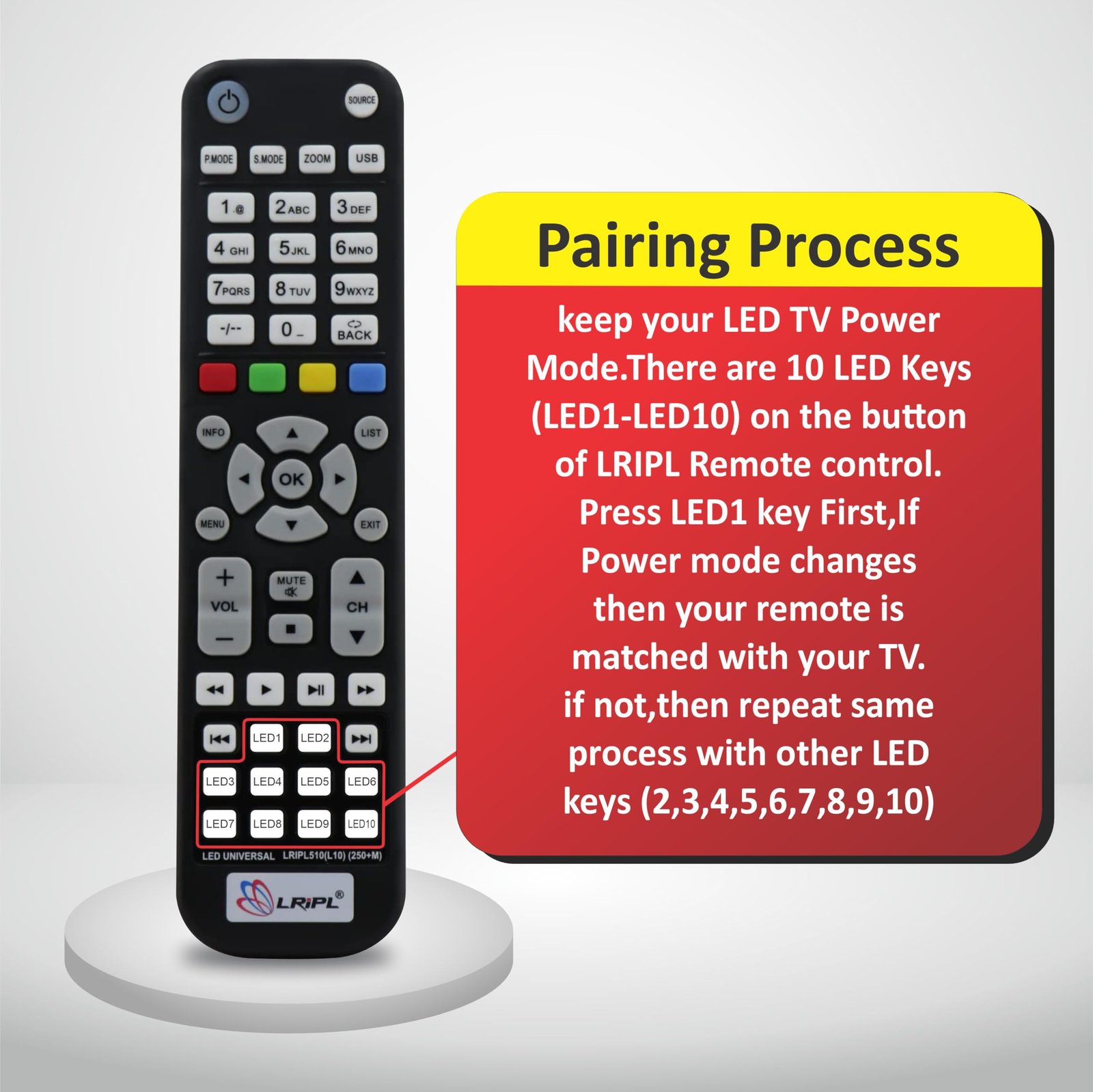 LRIPL Remote Control for Non Branded/Chinese Local Assembled TV - Image 2