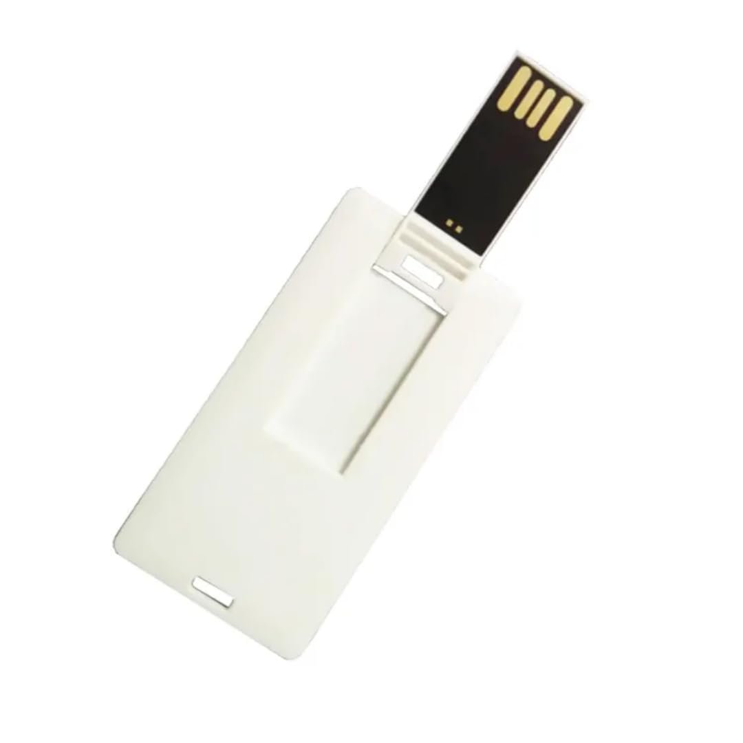 SippyTales~ Mini Credit Card Style USB Flash Drive, White, Slim & Portable Pendrive for Laptop, Desktop, Car | Ultra Thin, Wallet Friendly,|USB 2.0 Storage Device for Office, School, Personal Use 4GB - Image 2