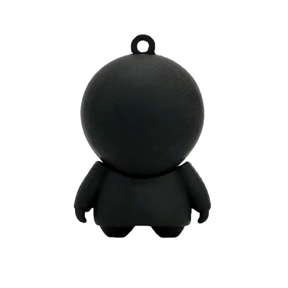 CleverlyGifted_64GB Ghost Face USB Flash Drive, Black and White Design, Novelty Character Shape, 1pc, Upto 10mbps - Image 3