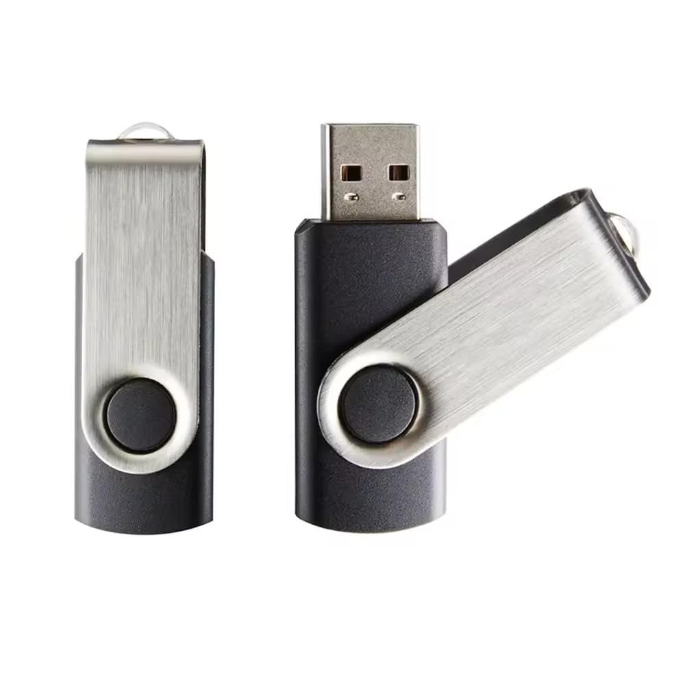 CleverlyGifted® 4GB | Swivel USB Flash Drive, Black and Silver, Portable Data Storage Device, 2.0, Speed Upto 10 mbps,1Pc - Image 4
