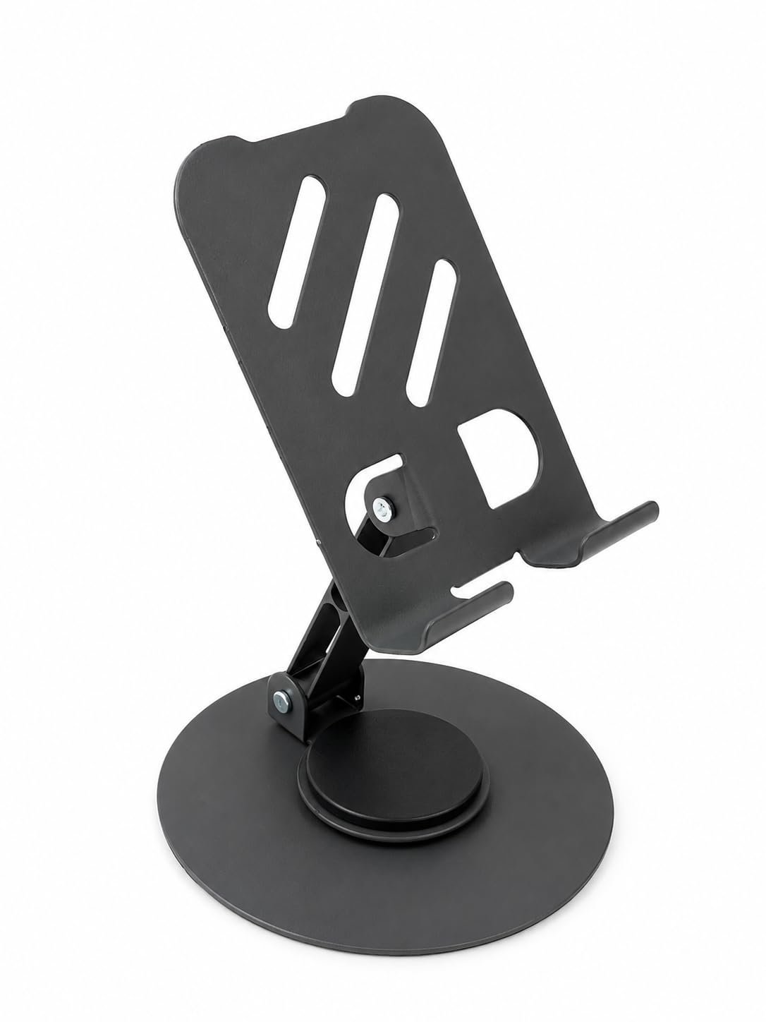 Rotatable Foldable Metal Mobile Stand Phone Stand for Office & Kitchen, Adjustable Tablet Stand for All Mobile Phones, iPhone, iPad, Smartphone