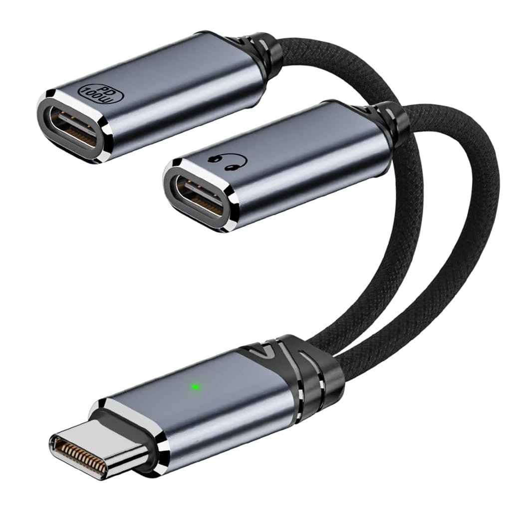 ® Multi USB C Splitter 1 in 2 Out Adapter with Audio, Charging, Data