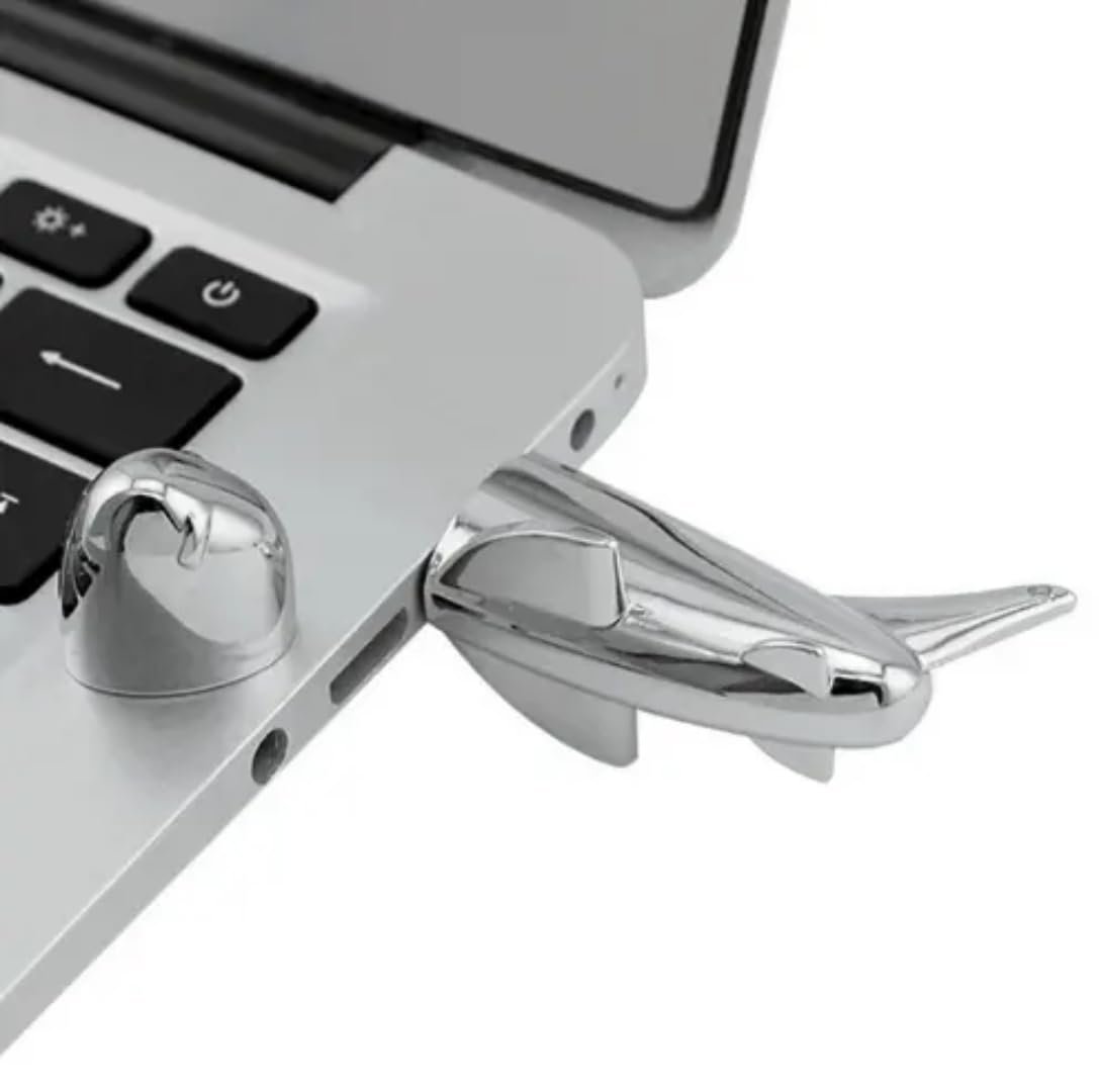SippyTales® Aeroplane Shape Metal Pen Drive, Interface 2.0, Upto 10mbps, 1Pc, Corporate Gifting, Diwali Gifting, Professional use. (64, GB) - Image 3