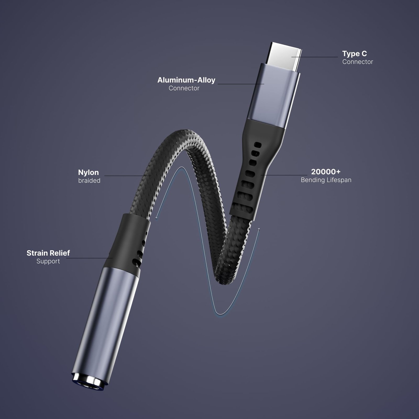 Type C to 3.5mm Audio Jack Adapter | AUX Headphone Converter with DAC - Image 6