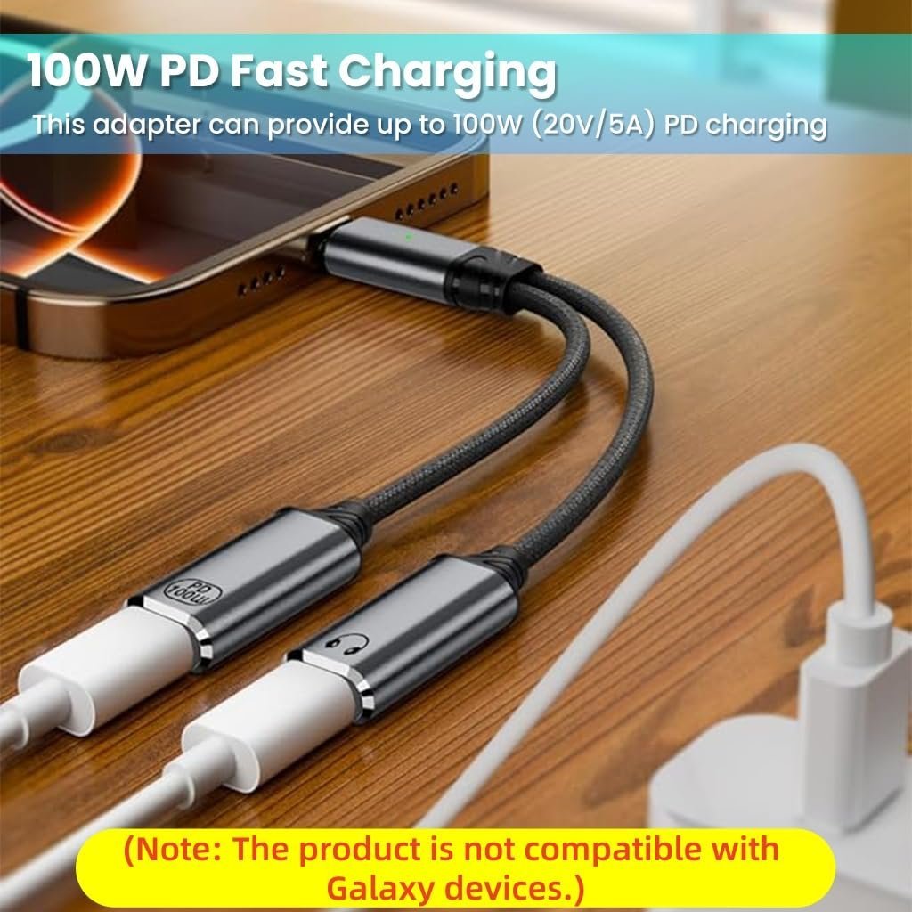 ® Multi USB C Splitter 1 in 2 Out Adapter with Audio, Charging, Data - Image 3