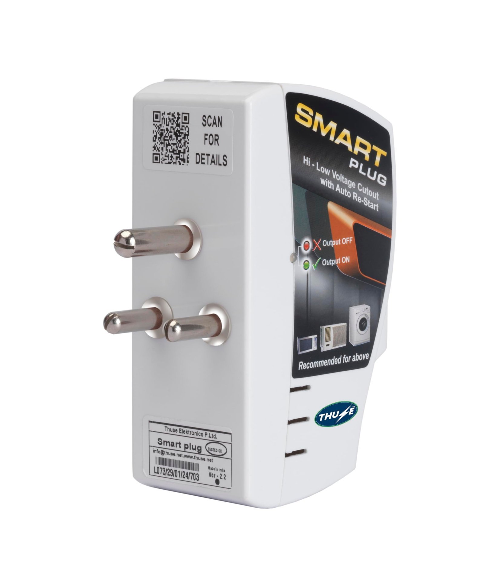 16A (White), Voltage Protector for Washing Machine, Smart Water Heater, Microwave Oven, Dishwasher, AC, EV Charger, Over-Under Voltage Protector with Surge Protection Upto 4000 Volts - Image 4