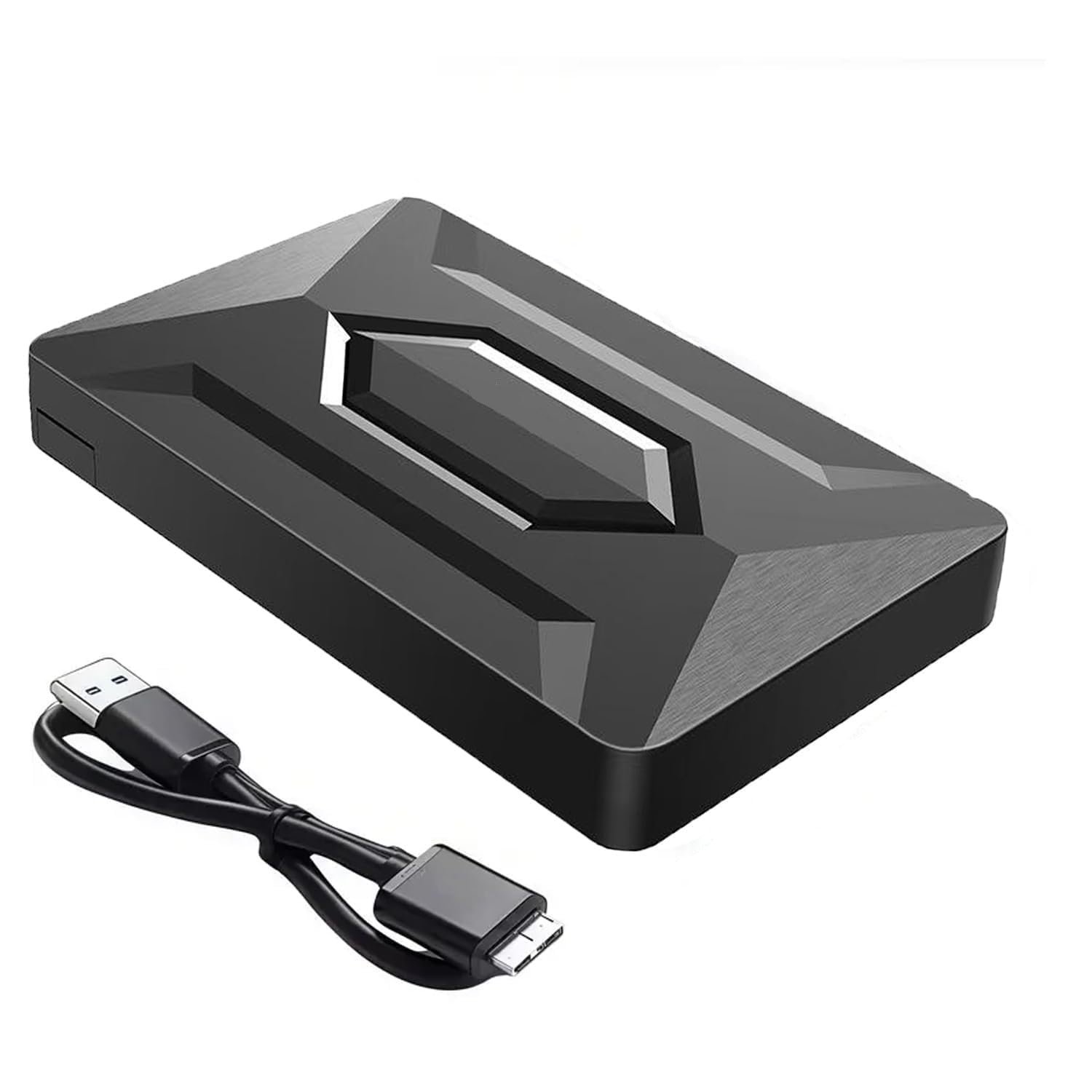 500GB Portable External Hard Drive USB 3.0, High Speed Data Transfers, Supports Windows, Linux and Mac OS Systems, Compatible with, PlayStations, TV, and Other Devices.(MAROWAK Hexagon)(k.t)